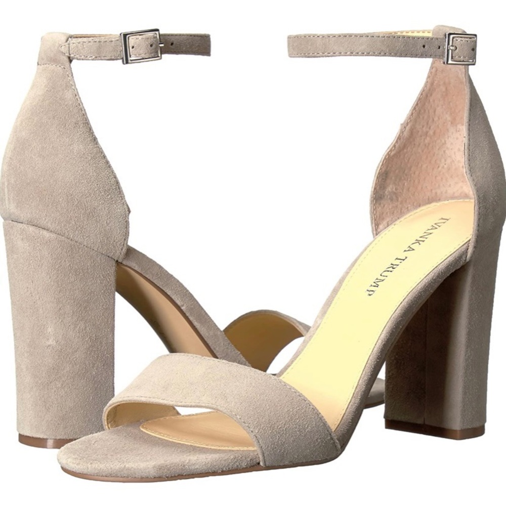 Ivanka Trump 🆕 Grey Suede Heel in box- Size 38.5